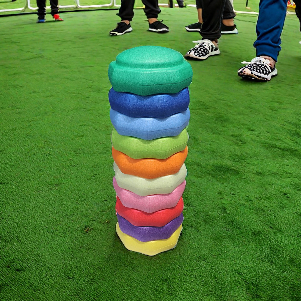 Luminoso Jenga Flor Paso a paso Jardín de infantes Educación temprana Paso a través del río Paso de piedra Sensación Equilibrio Entrenamiento Paso a través del puente Paso al por mayor