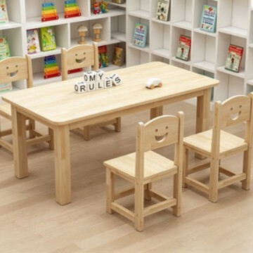 Kindergarten Tables and Chairs, Children's Learning Solid Wood Tables, Home-Use Writing-Compatible Combination Set, Training Class Early Education Learning Table Kindergarten Tables and Chairs, Children's Learning Solid Wood Tables, Home-Use Writing-Compatible Combination Set, Training Class Early Education Learning Table
