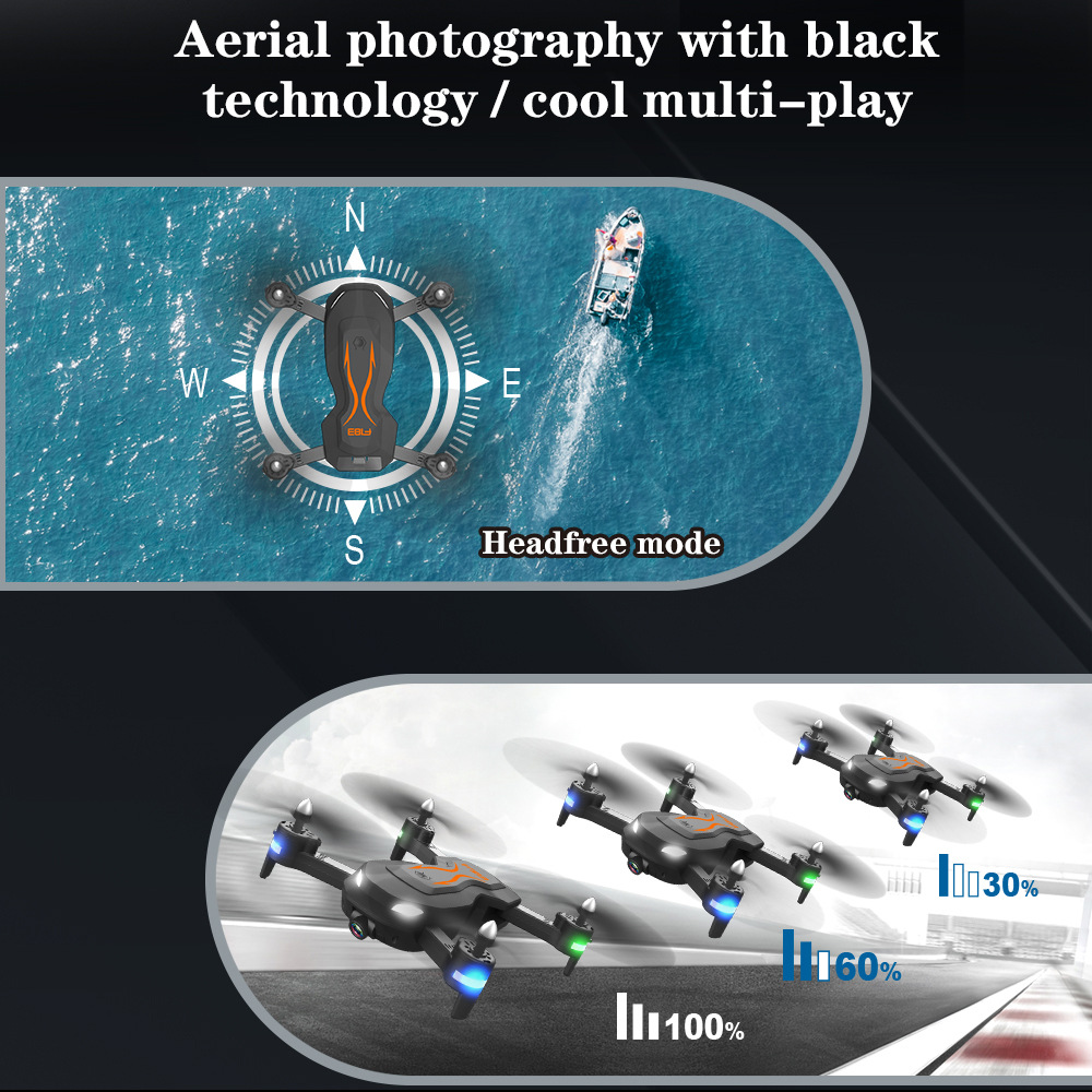 F183光流定位双摄像头长续折叠飞行器航拍无人机跨境热销遥控飞机 贝慧玩具详情37