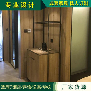 Hotel Furniture Design and Customization Hotel Apartment Panel Bed Furniture Complete Set of Paint-Free Hotel Furniture Design