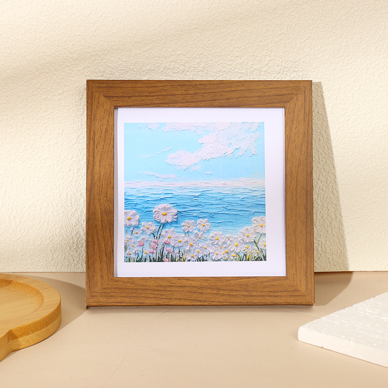 플랫 프레임 브라운 커피 색상