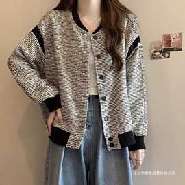 飞行员夹克短款2024新款春秋季冷淡系慵懒风棒球服早春外套女
