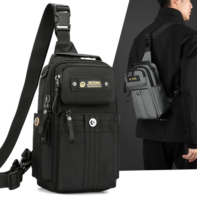 WEPOWER nueva bolsa de pecho de viaje al aire libre, mochila de hombro casual multifuncional, mochila de hombro ligera