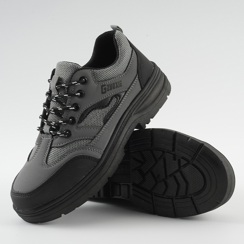 一件代发低帮劳保鞋建筑工地防砸防刺穿安全防护鞋网面透气防护鞋