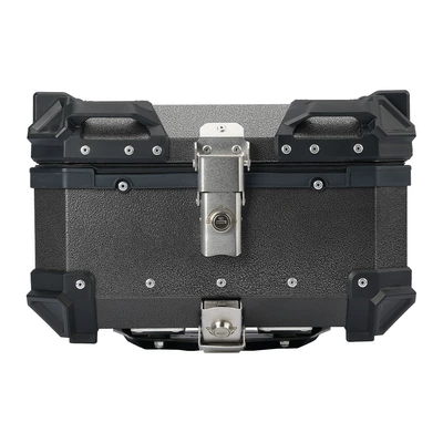 Electric Motorcycle Aluminum Alloy Rear Trunk 25L Capacity Neutral Waterproof Quick Release Electric Scooter Tail Box (Motorcycle trunk) - 25l-water-pattern-gray