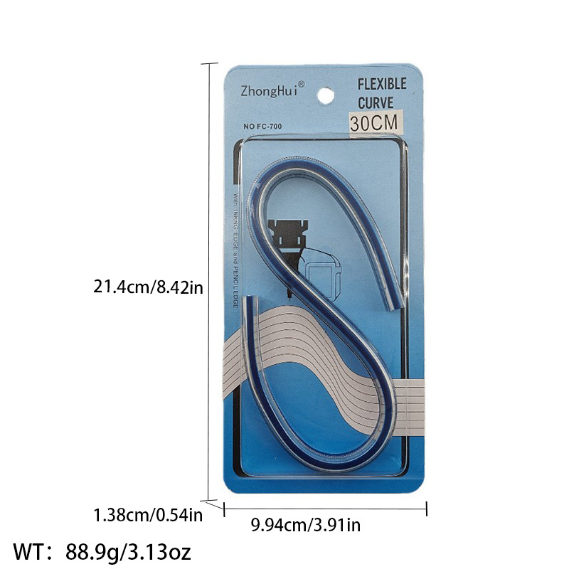 Regla de curva directa de fábrica Botón regla de arco regla de ropa regla de corte traje de regla de jaula de manga regla de tamaño colección