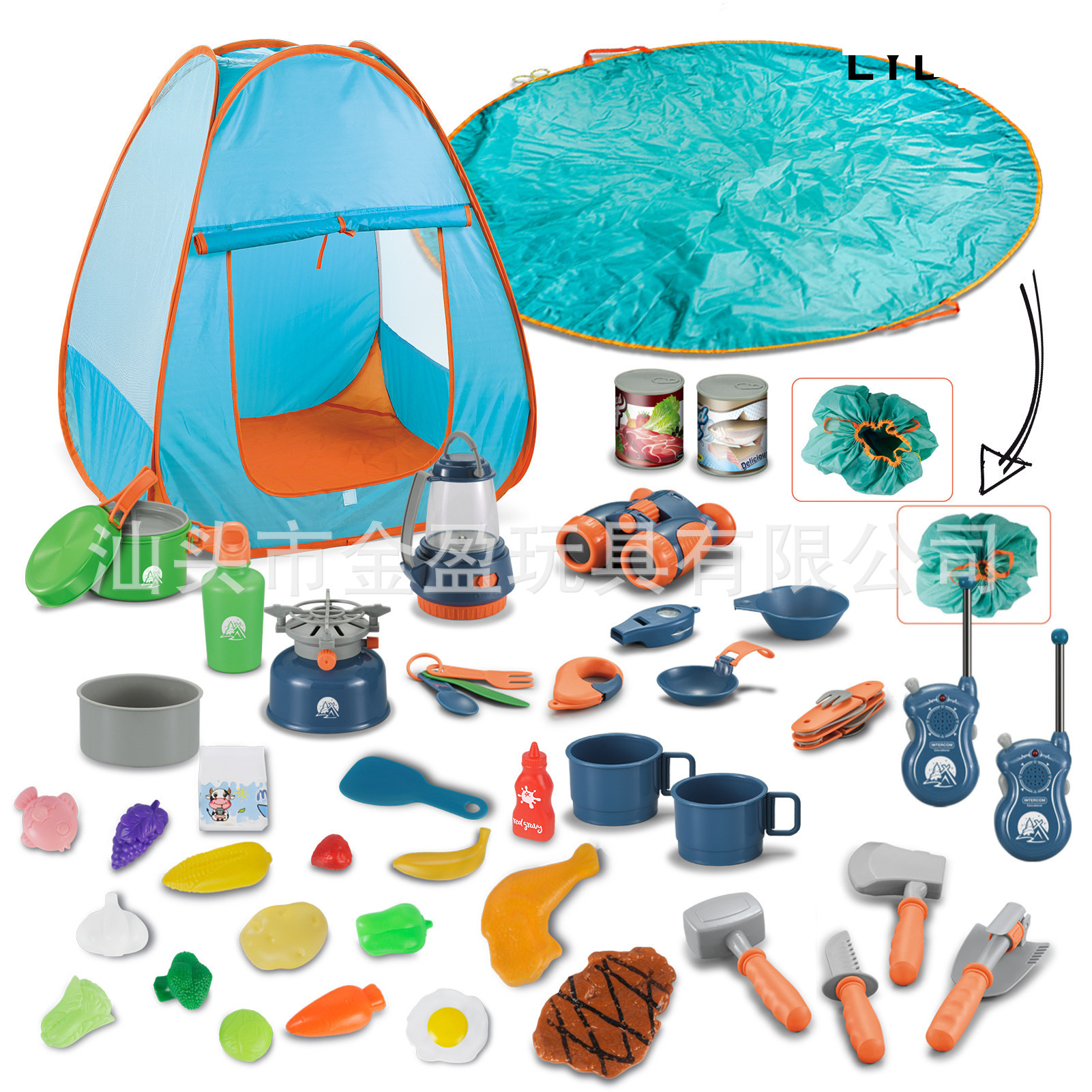 Juegos transfronterizos de campamento al aire libre para niños simulación de carpa de herramientas de supervivencia en el campo conjunto experimental de observación de insectos