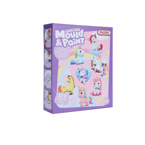 Gypsum doll mini diy creative handmade painting and coloring pigment full set of molds plaster painting children's puzzle