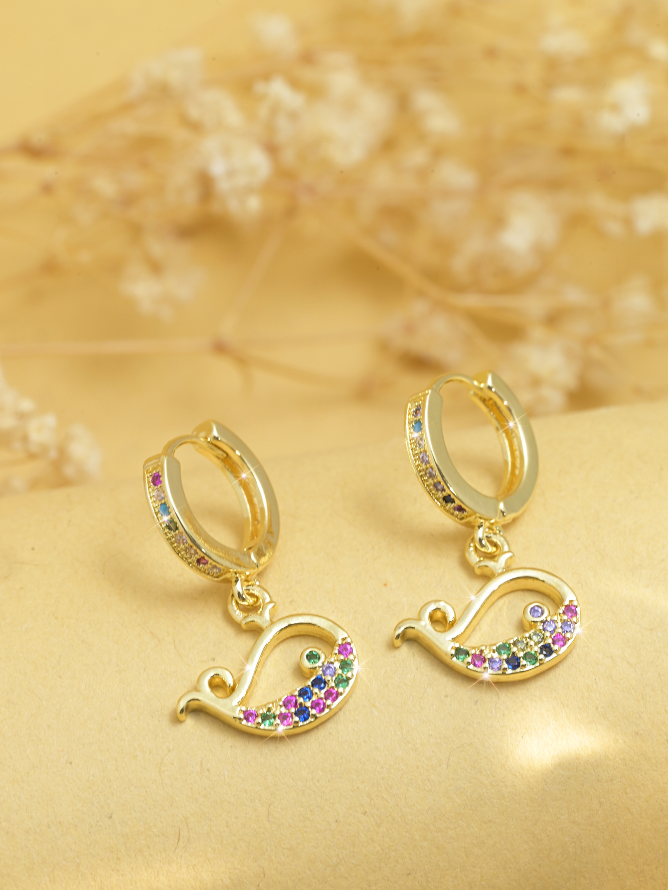 Holiday, Daily Occasion 1 Pair Elegant Simple Style Cross Life Tree Plating Copper Zircon Drop Earrings