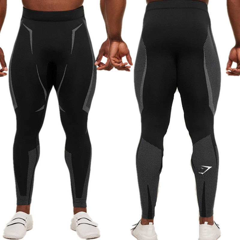 Gymshark New Running Sports Yoga Pants for Men and Women, Quick-Drying, Versatile, Casual Printed Compression Pants