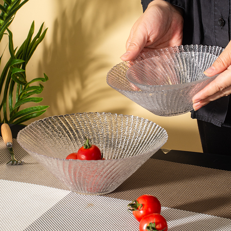 Japanese high quality big glass dessert glass bowl
