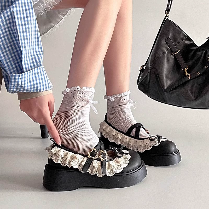 Детские кожаные туфли для девочек с бантом, неглубоким вырезом, средние и большие размеры, новые весенне-осенние туфли-принцессы 2025 года, туфли Мэри Джейн, модные.