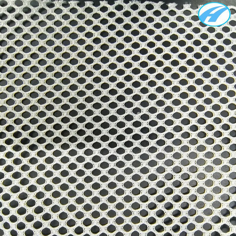 福建厂家双眼涤纶网眼布箱包辅料服装镂空网工业印花鞋材网布