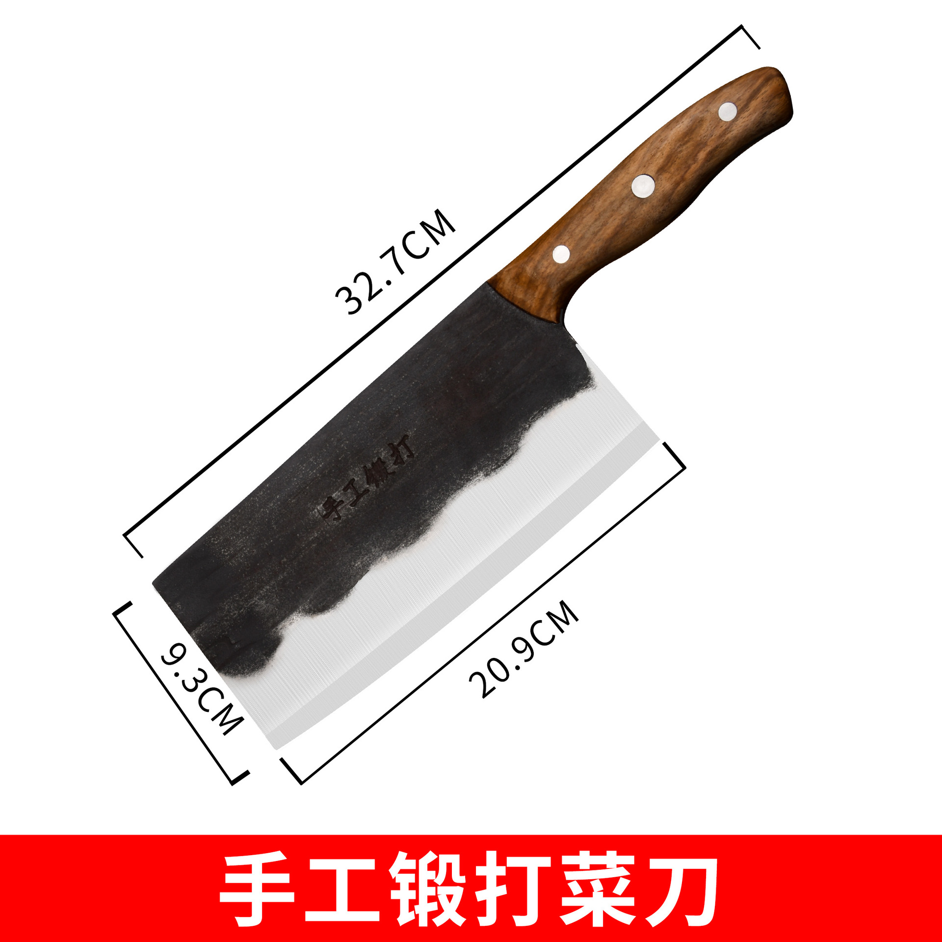 Cuchillo de cocina de hierro antiguo forjado cuchillo de cocina de acero de manganeso doméstico cocinero super forjado otro cuchillo de hierro antiguo puede