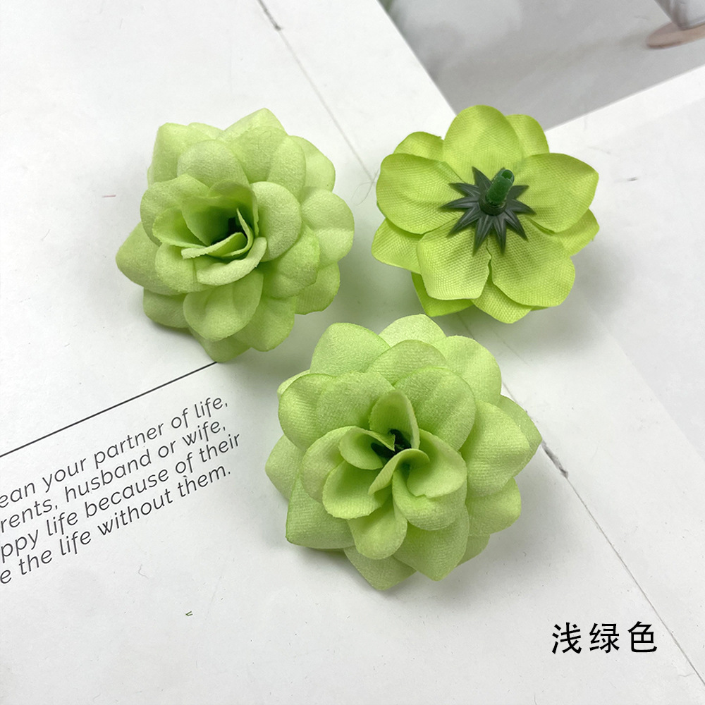 Simulación de tela de terciopelo de pequeño ángulo flores de rosa DIY sombreros hechos a mano arreglos de flores bolsas de props para el hogar adornos florales