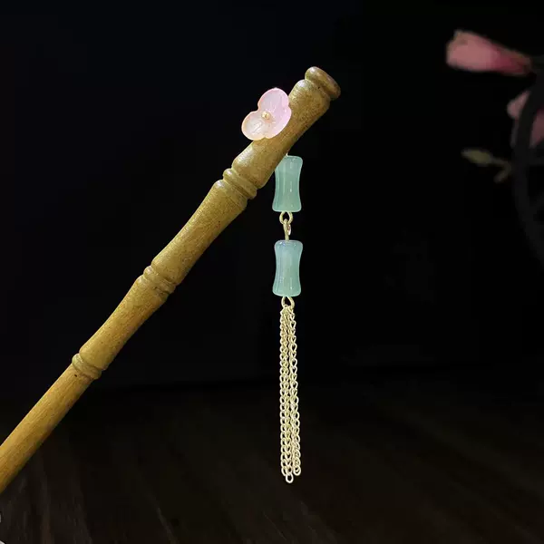 Simple wooden hairpin 5509