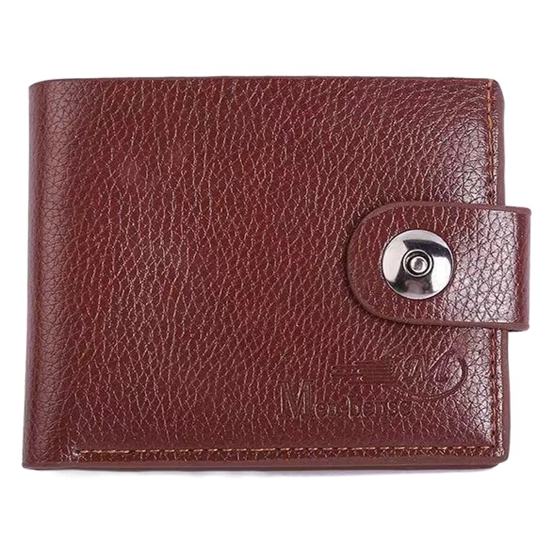 Dropshipping Men's Wallet Multifunctional Short Wallet Pv Leather Magnetic Buckle Coin Purse Creative Gift Wholesale