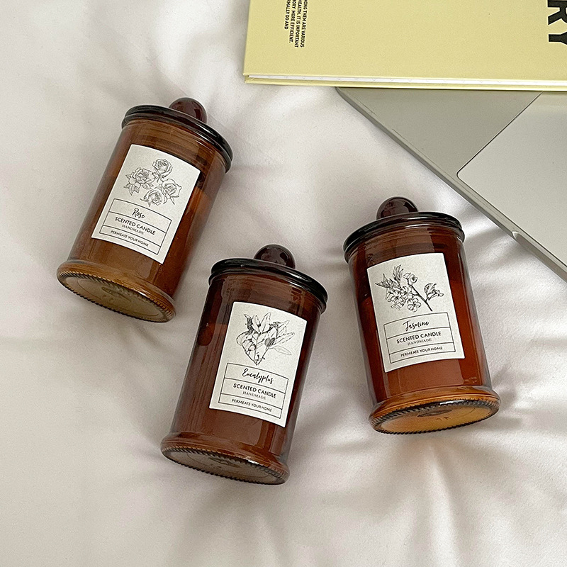 Vintage Niche Style High-End Romantic Atmosphere Aromatherapy Candle Decoration Desktop Bedroom Fragrance Ornament Gift_voghion.com