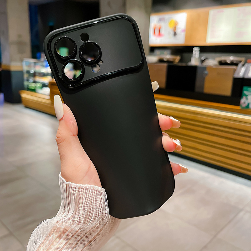 高级感纯色苹果X/XS手机壳大视窗iphoneXR磨砂XS纯色xr保护套批发|undefined