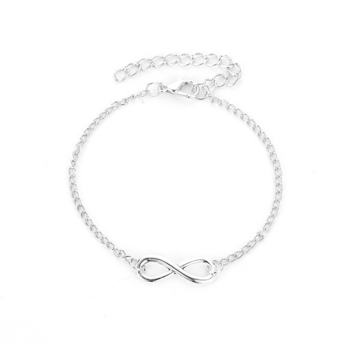 Eurasian cross-border accessories, niche minimalist Möbius loop bracelet, metal versatile chain Valentine's Day gift