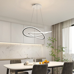 設計師款極簡餐廳吊燈現代簡約輕奢餐桌飯廳餐廳燈2023年新款燈具