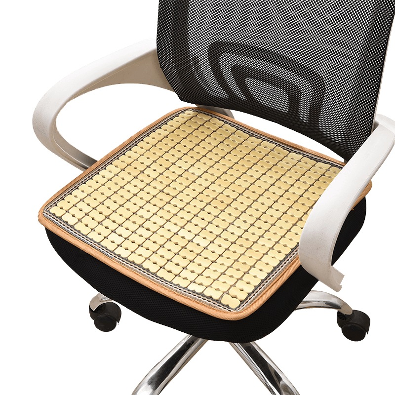 Verano Mahjong Mat cojín transpirable antideslizante silla de oficina Estera de bambú estera fresca del coche verano largo cojín silla Butt pad