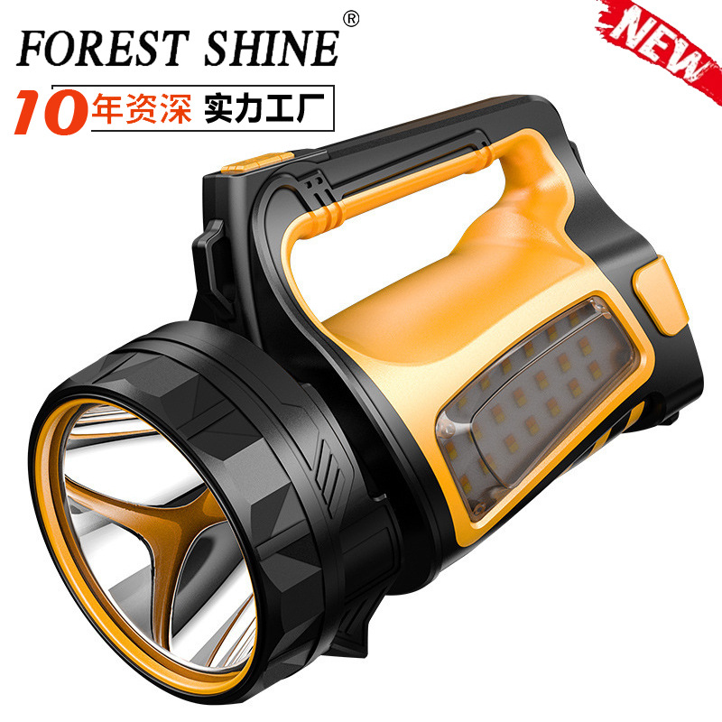 Transfronteriza nueva linterna al aire libre recargable al aire libre súper brillante luz de emergencia impermeable Remoto Portátil iluminación LED