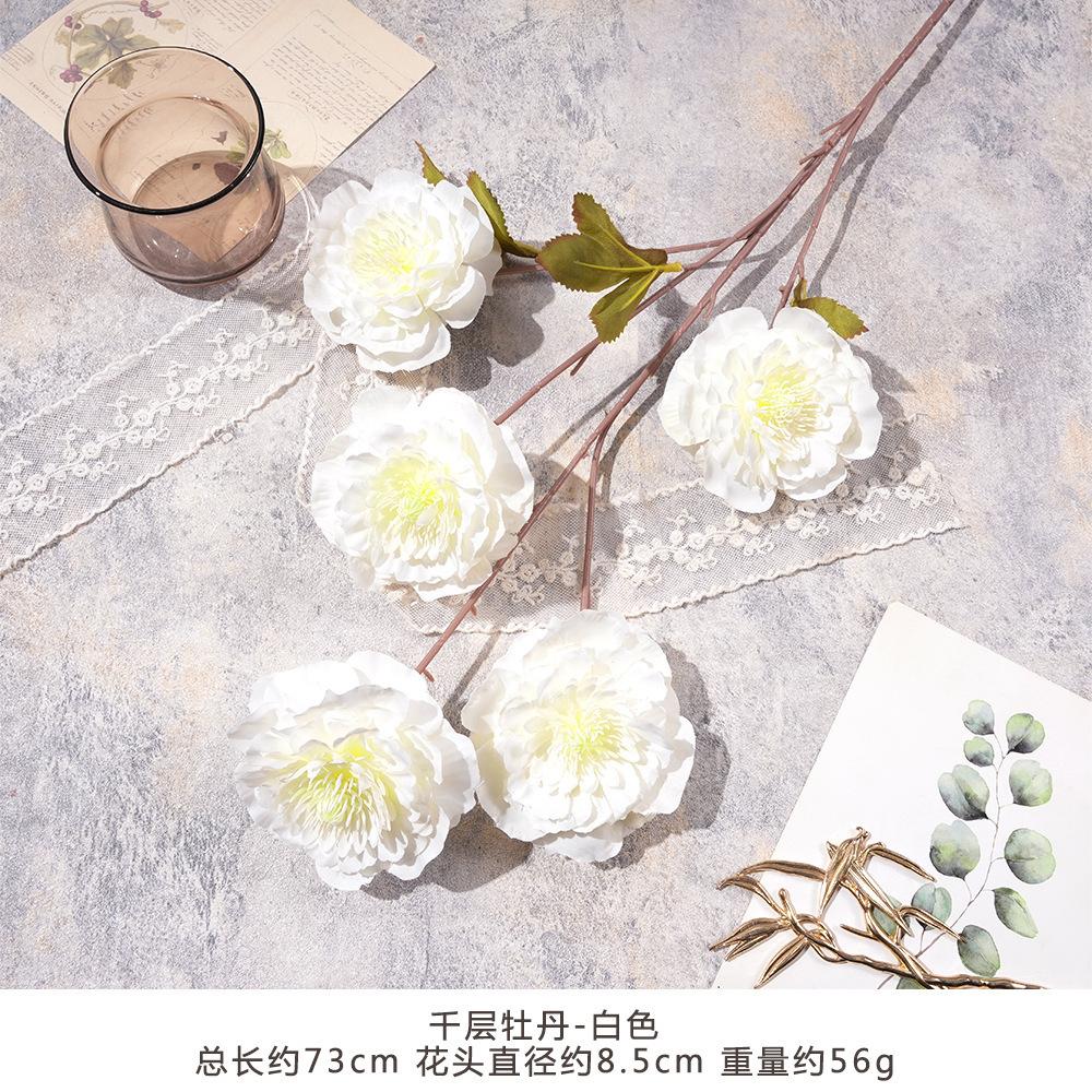LM-พีโอนีพันชั้น-สีขาว