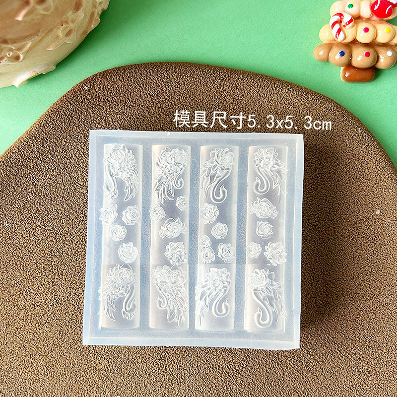 JC 人形レリーフネイルアート装飾高透明モールドメイクアップ猫ミシン猫 DIY 接着剤 UV 接着剤モールド|undefined
