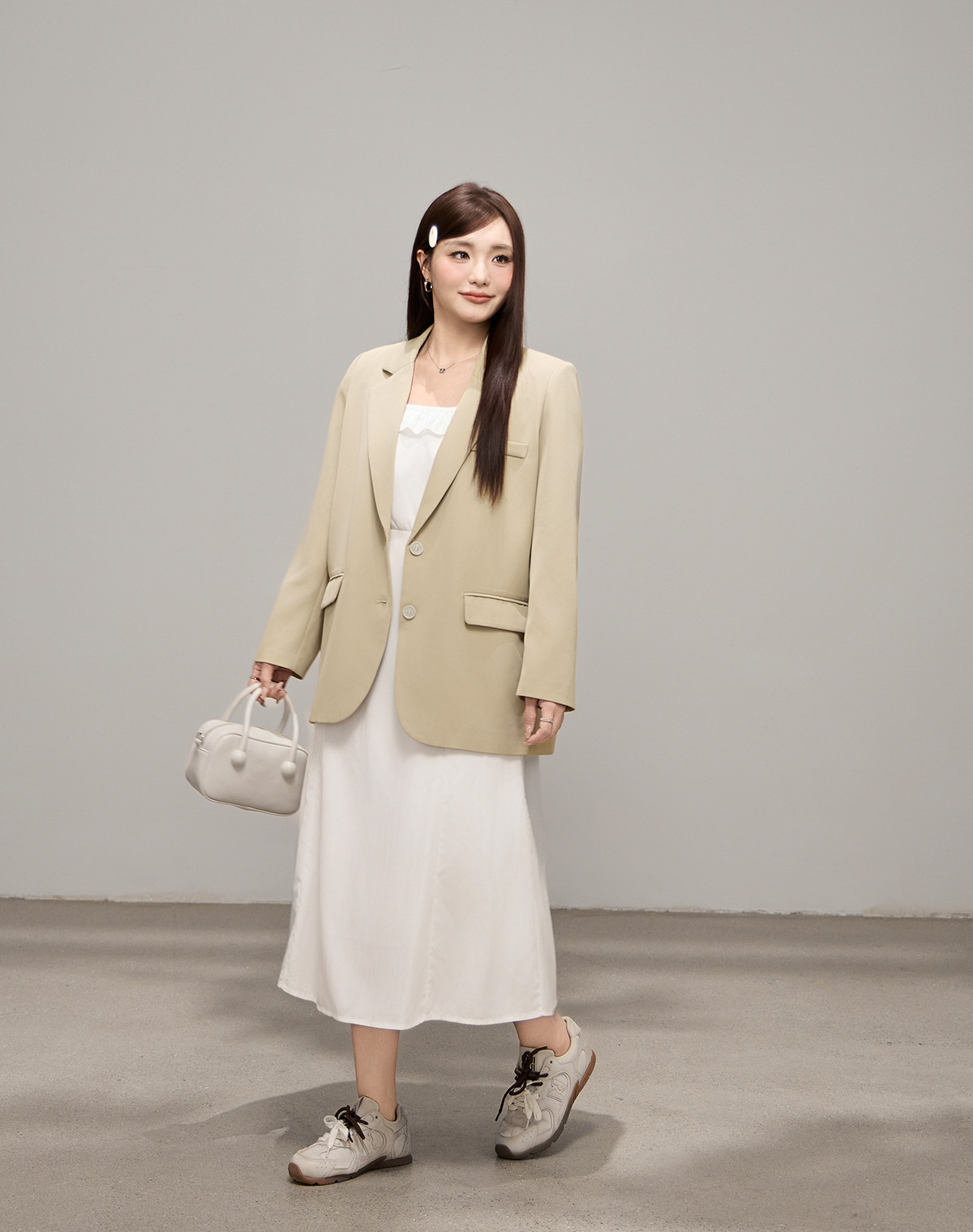 Blazer da donna taglio comodo per primavera e ufficio_voghion.com