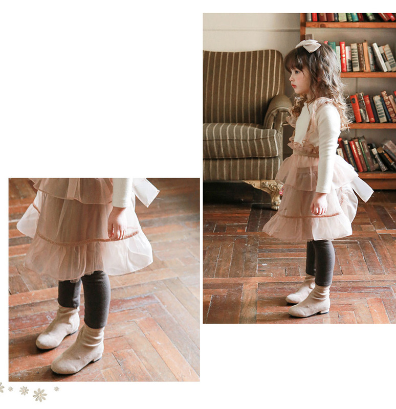 杏粉蓬蓬紗裙褲_03