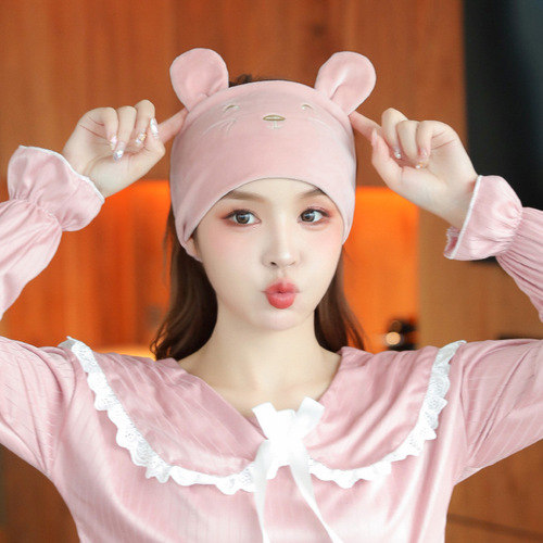 Confinement headscarf spring and autumn maternity headband postpartum windproof women's autumn and winter confinement hat summer thin maternity hat supplies