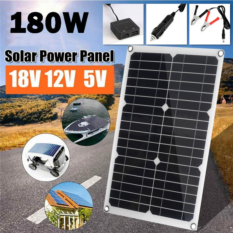[20W 18V двойной USB-порт солнечная панель портативная зарядка водонепроницаемая аварийная автономная подзарядка]