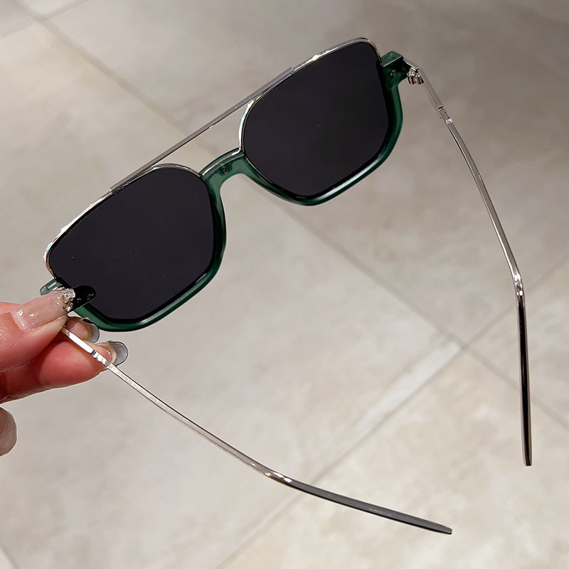 Nuovi occhiali da sole alla moda con montatura antiriflesso e mezza montatura per la fotografia di strada, occhiali da sole semplici e giovani_voghion.com