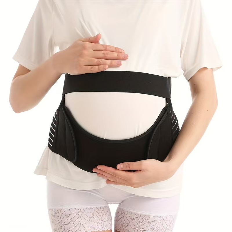 Cross-Border Maternity Belly Support Belt, Adjustable Mid-Late Post-Production Belly Belt, Pregnancy Waist Support Support Belt, Velcro Support Belt