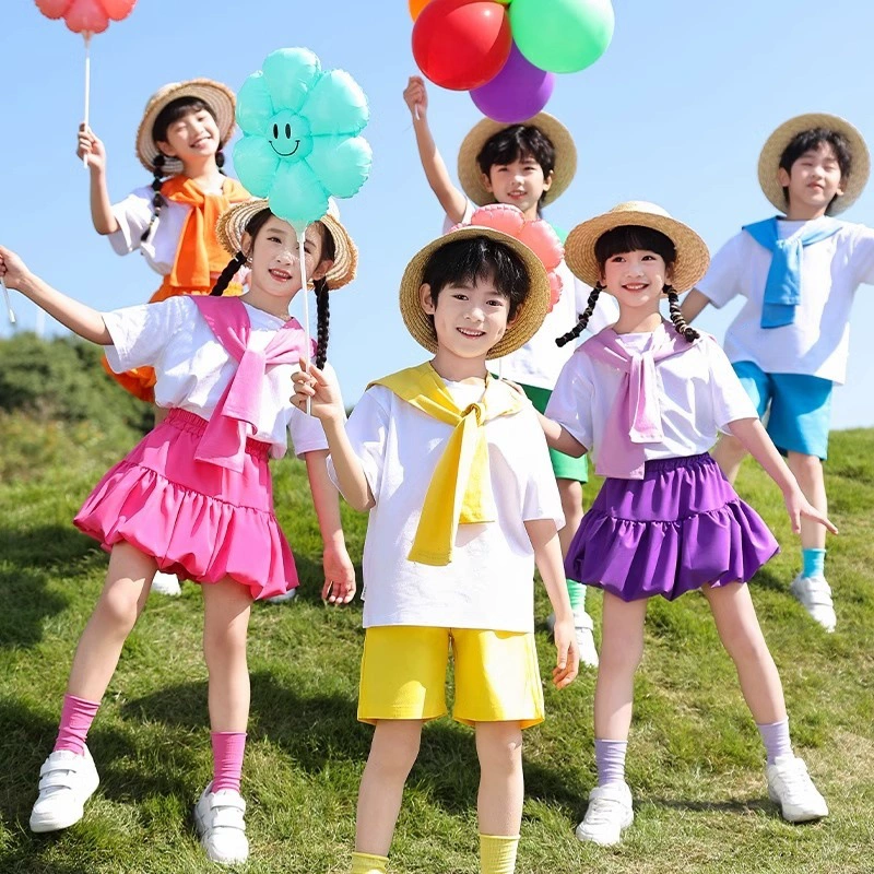 Детский день, детский сад, выпускной танцевальный хор