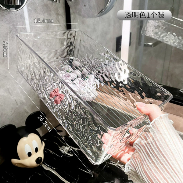 ☕[Upgraded and Thickened] Storage Basket/1 Pack (Stackable/Transparent Color)