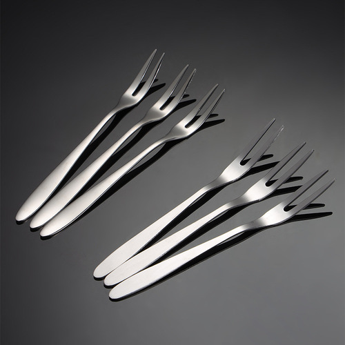 Internet celebrity ins fruit fork 304 stainless steel fruit pick creative tableware home mooncake fork restaurant dessert fork