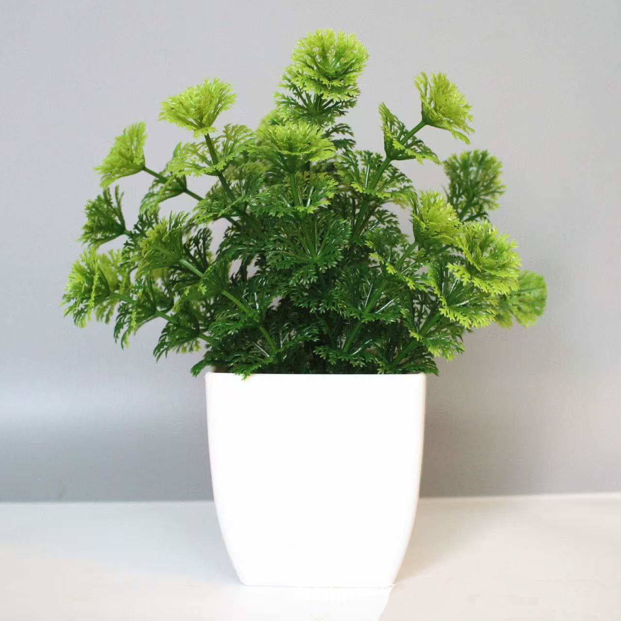 Transfronterizos venta caliente planta simulada planta simulada verde decoración interior y exterior maceta de plástico maceta de eucalyptus image 15