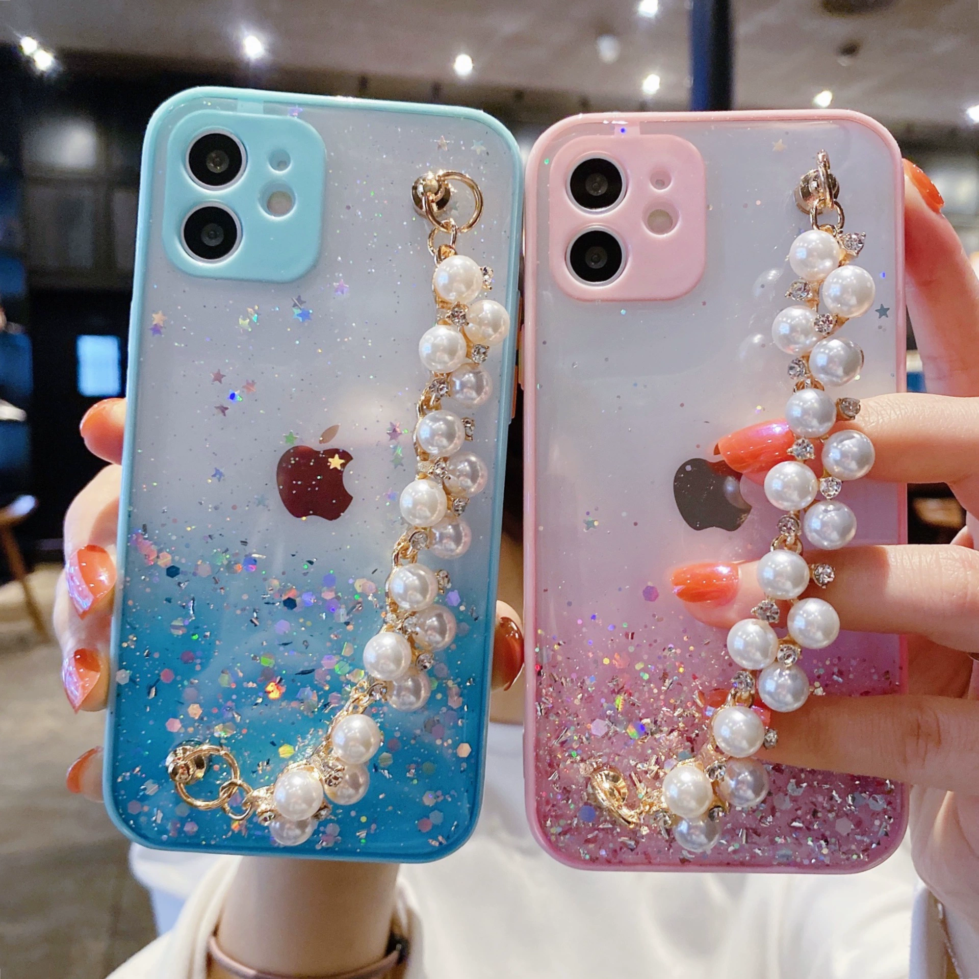 Apple, iPhone 16 из жемчуга, браслет, совместимый чехол для телефона, iPhone12 Pro, защитный чехол, iphone, 7/8