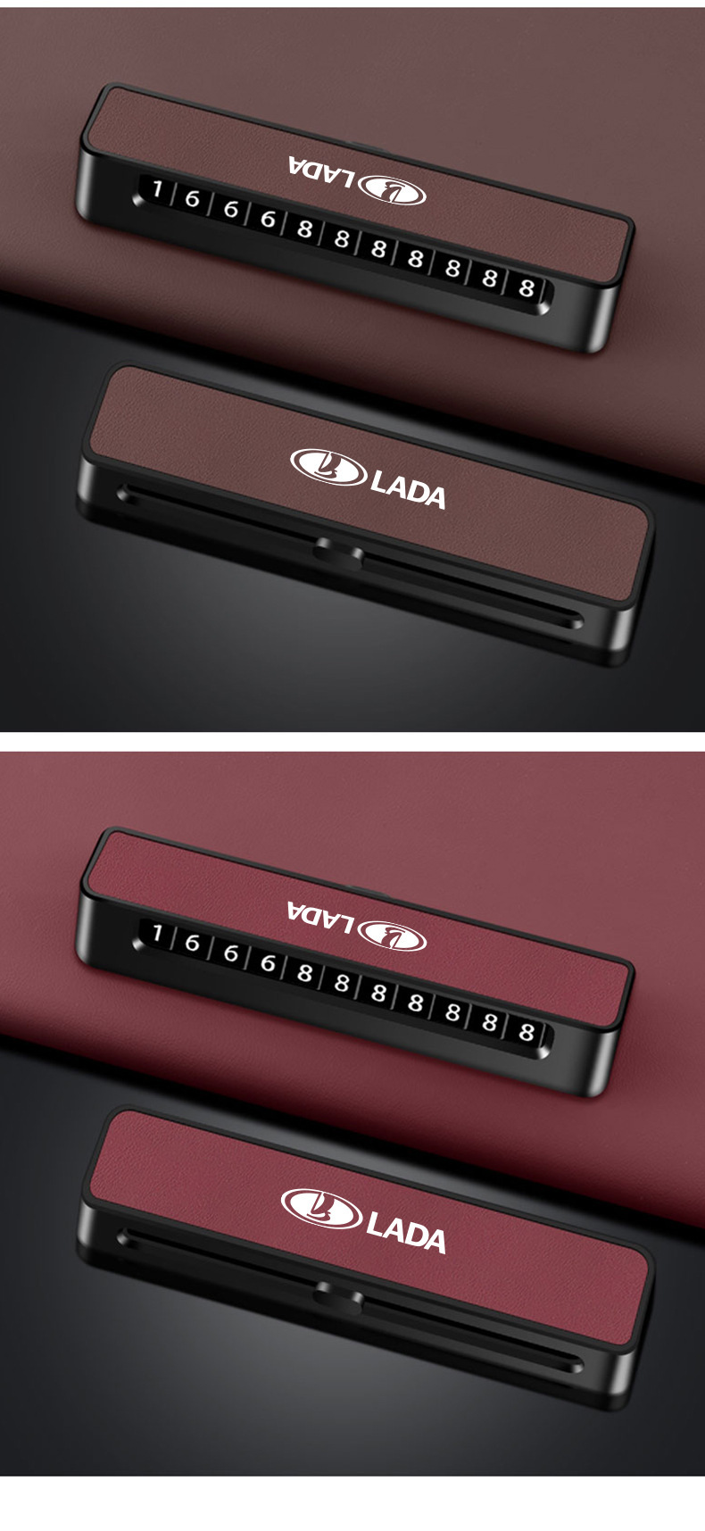 Applicable to Lada car temporary parking phone plate Lada Granta personality original car color car number plate male