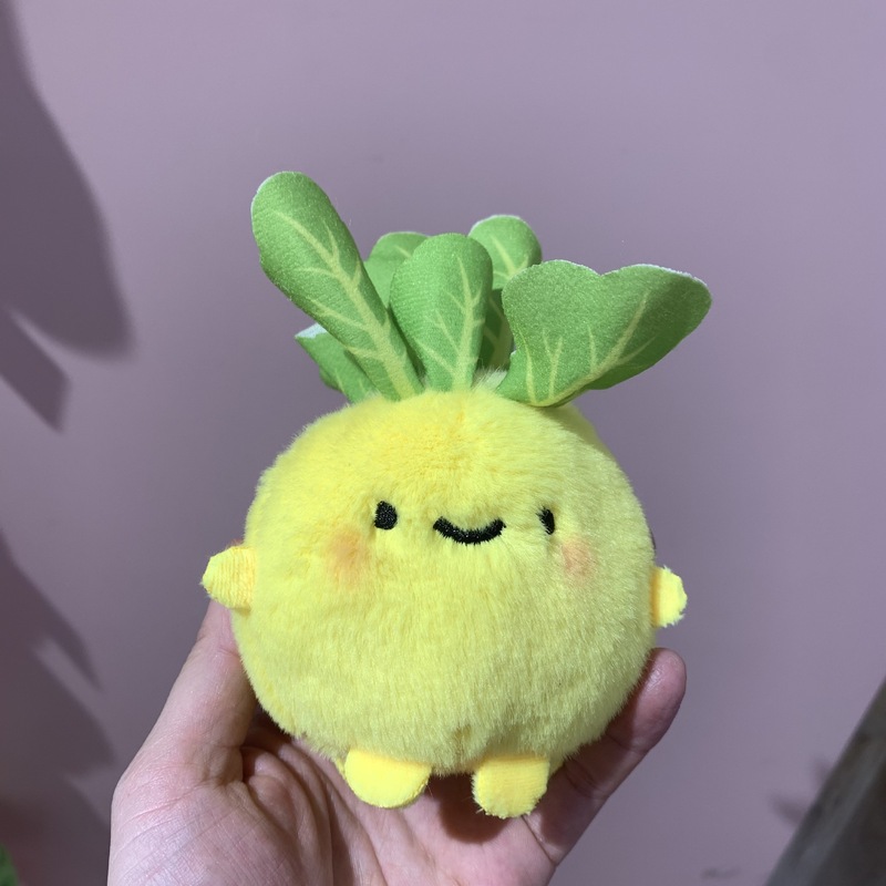 可爱软萌大头菜娃娃挂件创意三色白菜毛绒公仔钥匙圈玩偶PP棉批发|undefined
