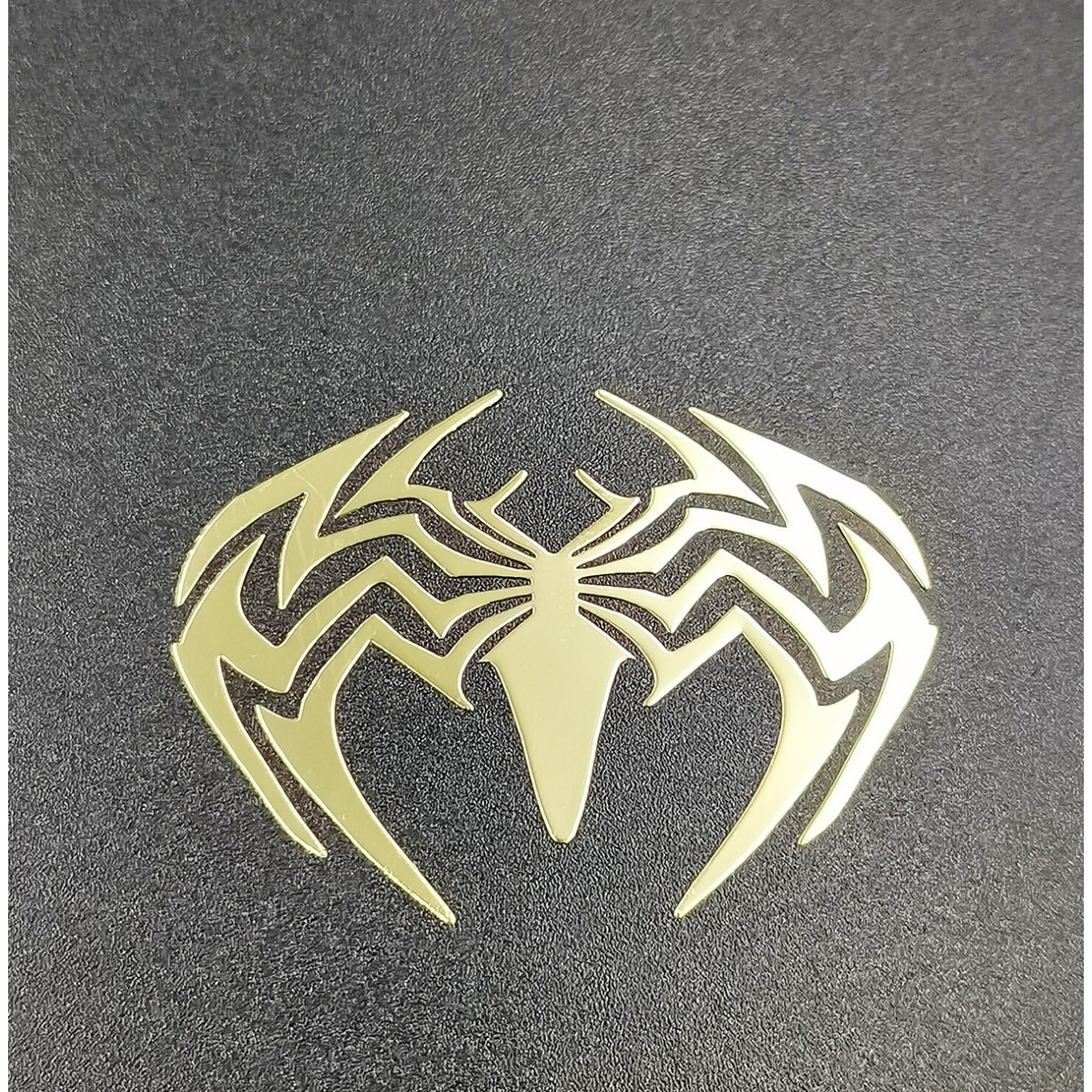 生产电铸超薄金属标贴手机金属贴纸金属贴蜘蛛动物图案创意金属贴