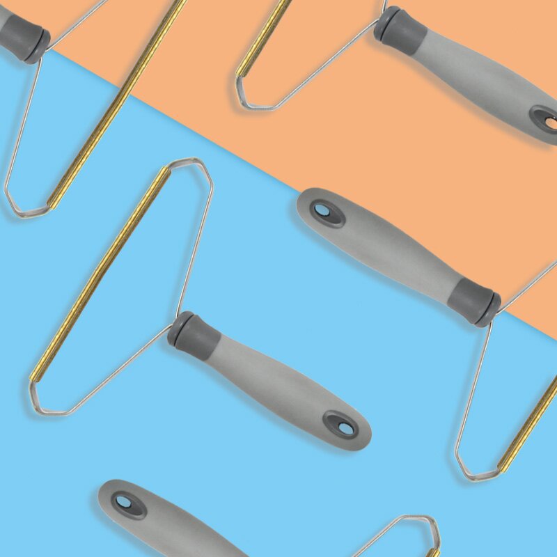 Cepillo de eliminación de polvo transfronterizo antiestático, cepillo de pelaje para abrigo, raspador de doble cara, raspador manual para mascotas