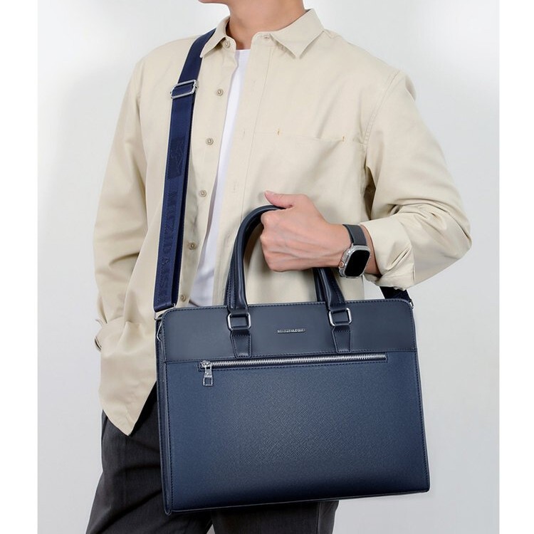 New Fashionable Casual Men's Large Capacity Handbag Korean Style Horizontal Business Computer Briefcase for Business Trips New Fashionable Casual Men's Large Capacity Handbag Korean Style Horizontal Business Computer Briefcase for Business Trips