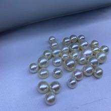 澳白海水珍珠 强光微微瑕饱满圆近圆 10-15mm 澳白暖白色