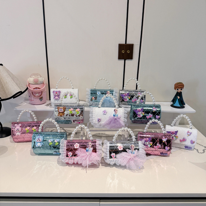 2025 verano nueva bolsa de hombro de viento de fragancia para mujeres espejo para niños extranjero bolsa de combinación Aisha pequeña princesa bolsa de mochila