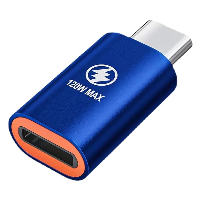 Aplicable a Apple 13PD convertidor de cable de carga Huawei cable de datos adaptador typec Iluminación cabeza femenina