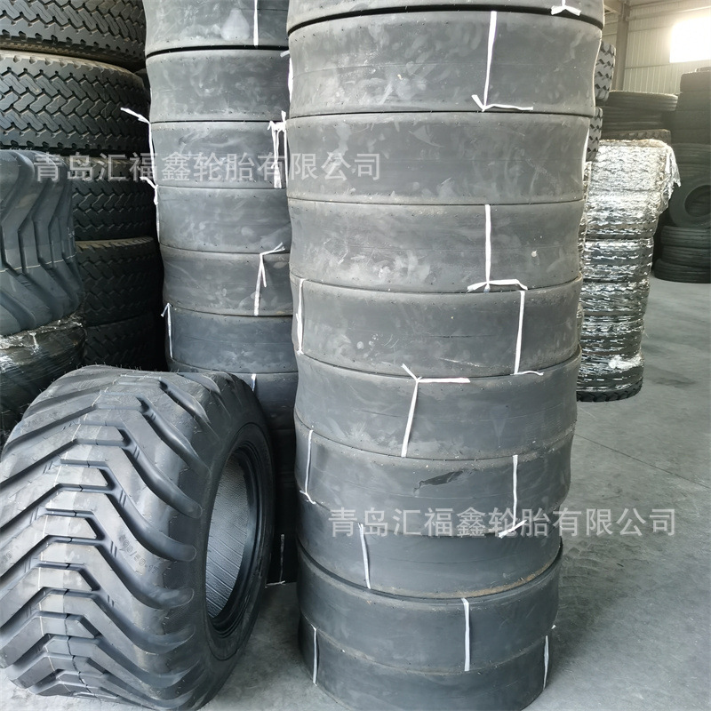 供应光面轮胎胶轮压路机轮胎 750-15 7.50-15可拼柜