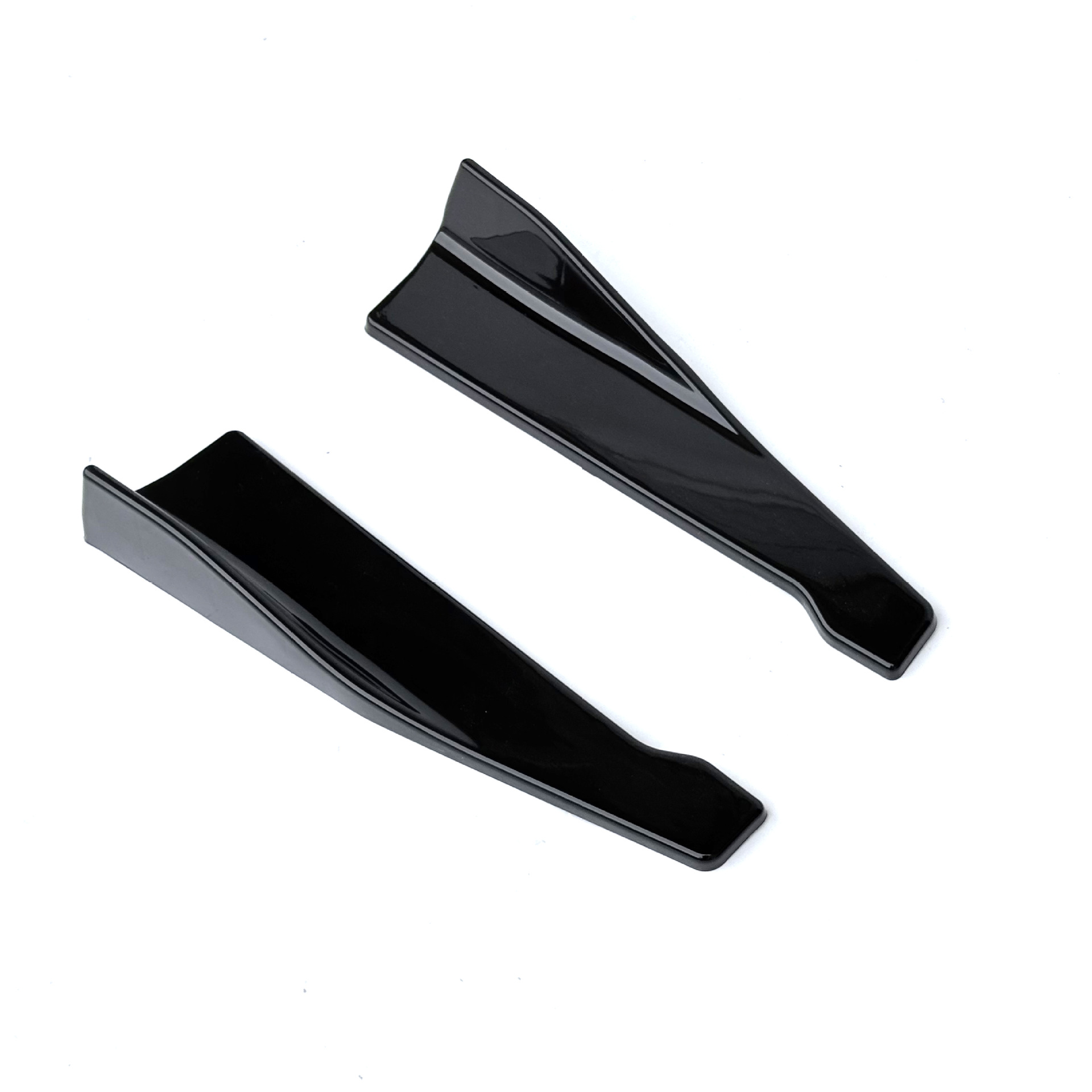Car Accessories Modification Universal Rear Corner Protection Plate 48cm Glossy Black Universal Rear Corner Decoration for Cars